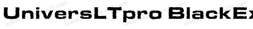 UniversLTpro BlackExt字体转换